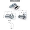 Tongue Mailbox Iron Cabinet Lock Ring - SIILTVOD Zinc Fire Lock-3