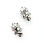 Metal Male Luer Lock Syringe Fitting Dynapex M6x1.0 Brass 2 Piece Set-0