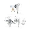 Handle Lock Zinc Alloy Industrial Box Chassis – ZVZHGXDX-5