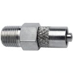 Male Luer to 1/8 NPT Male Plated Brass Fitting G513 by VITA NEEDLE CO-0