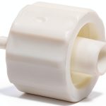 Value Plastics MTLL410-1 Male Luer Integral Lock Ring to 400 Series Barb, 1/16" (1.6 mm) ID Tubing, White Nylon (25-Pack)-0
