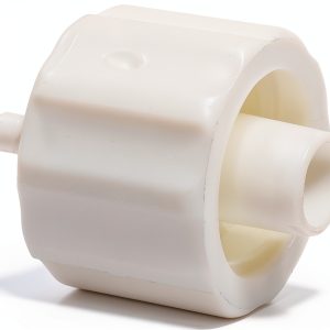 Value Plastics MTLL410-1 Male Luer Integral Lock Ring to 400 Series Barb, 1/16" (1.6 mm) ID Tubing, White Nylon (25-Pack)-0