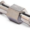 Luer Lock Coupler Female to Female – Nickel Plated Brass, 4mm Aperture-2