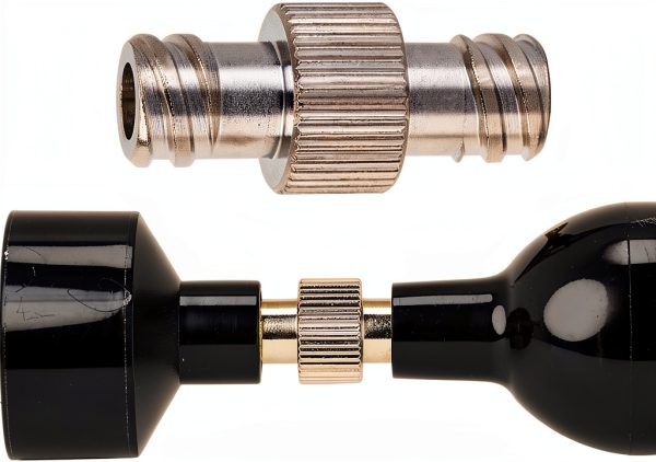 4mm Aperture Luer Lock Adapter Female‑Female Metal Connector Dsxnklnd-1