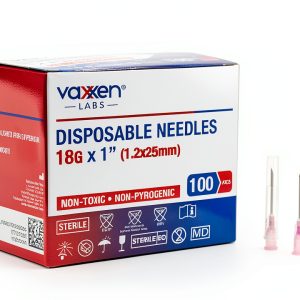 Vaxxen Labs Disposable 18G x 1" Luer Lock Ring 100 Pack-0