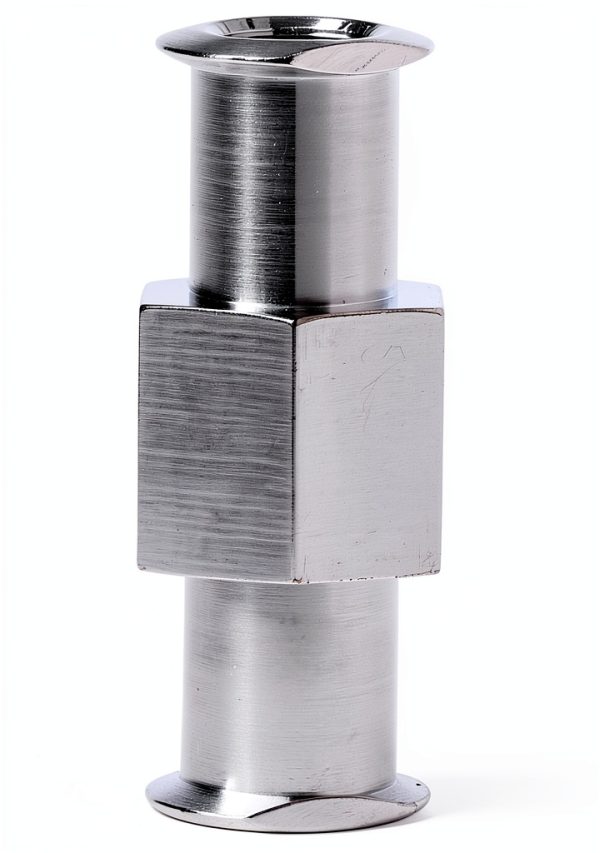 Luer Lock Coupler Female to Female – Nickel Plated Brass, 4mm Aperture-3