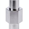 Luer Lock Coupler Female to Female – Nickel Plated Brass, 4mm Aperture-7